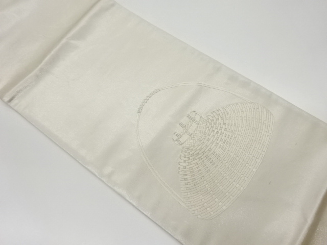 リサイクル 虫籠模様刺繍袋帯：リサイクル・アンティーク着物のシンエイ